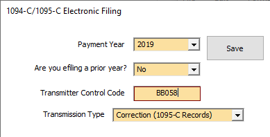 How To Efile A 1095 B Or 1095 C Correction Air