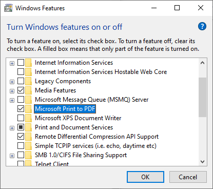 optional features
