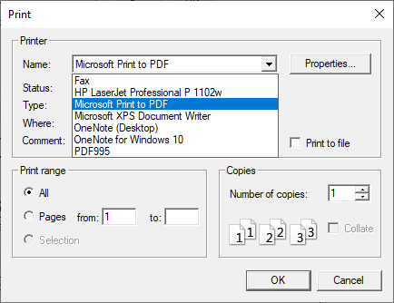 print to pdf