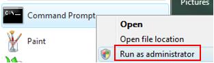 run as administrator