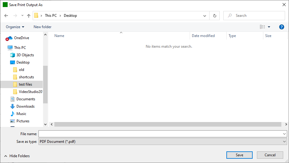 save output as