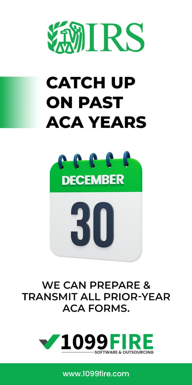Catch up on past ACA filing years with prior-year 1095-B and 1095-C submissions